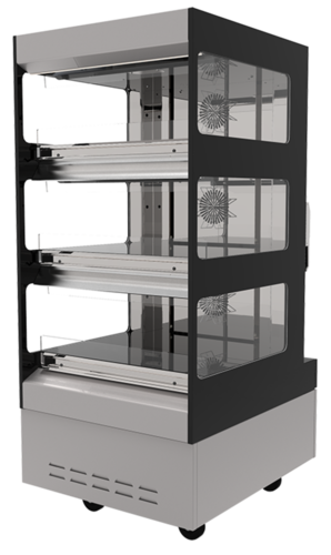 FLOOR HOT CABINET FLEXESERVE ZONE REAR FEED THREE LEVELS